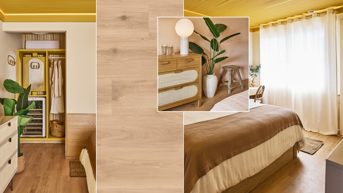 Nude Danish Oak in Brian's hotel design on 100 Day Dream Hotel