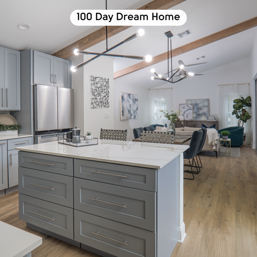 Canadian Urban Oak RKP8116 floors in an open plan home designed by Brian and Mika Kleinschmidt on 100 Day Dream Home